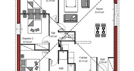 Saint-Sulpice-et-Cameyrac Maison neuve - 1895656-10393modele620230821edCOA.jpeg Maisons France Confort