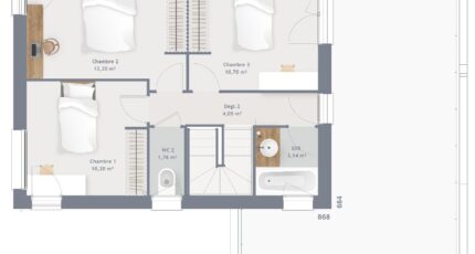 Soumont-Saint-Quentin Maison neuve - 1899387-4586modele1020200407fMGM8.jpeg Maisons France Confort