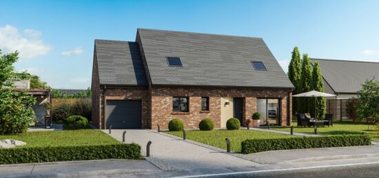 Maison neuve à Bois-Bernard, Hauts-de-France